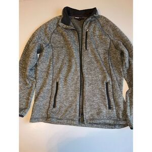Swiss Tech Men’s Full Zip Jacket Size L Gray Heather Softshell Fleece Lined
